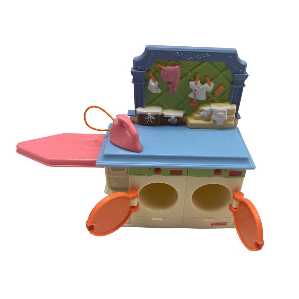 Fisher Price Doll House Furniture Loving Family 2010 Laundry Room Washer Dryer - Picture 2 of 6